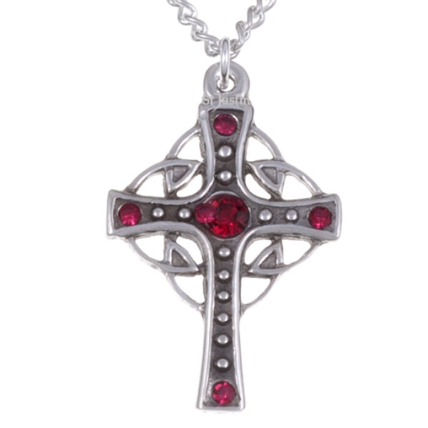 Crystal Loop Cross Necklet Pewter 94 Cc Clear Crystal 17 95 Welsh Gifts