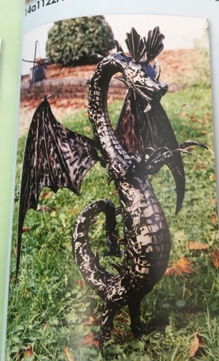 Dragon Metal Garden Statue 96 00, Large Metal Dragon Garden Ornaments Uk