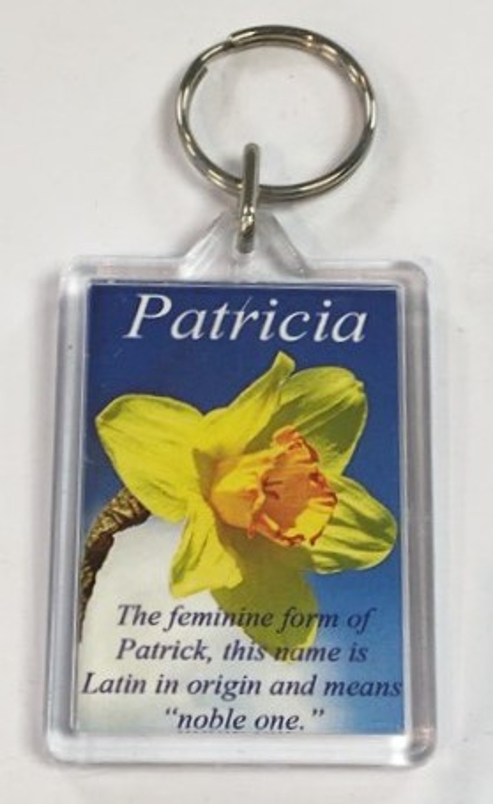 Patricia - Welsh Name Meaning Keyring - £1.99 - Welsh Gifts